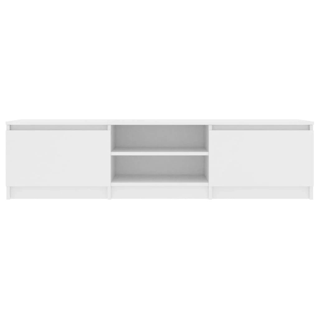 Mobile TV multimediale mensola TV credenza mobile TV sala da pranzo soggiorno camera da letto 140 x 40 x 35,5 cm legno ingegnerizzato bianco 02_0025930