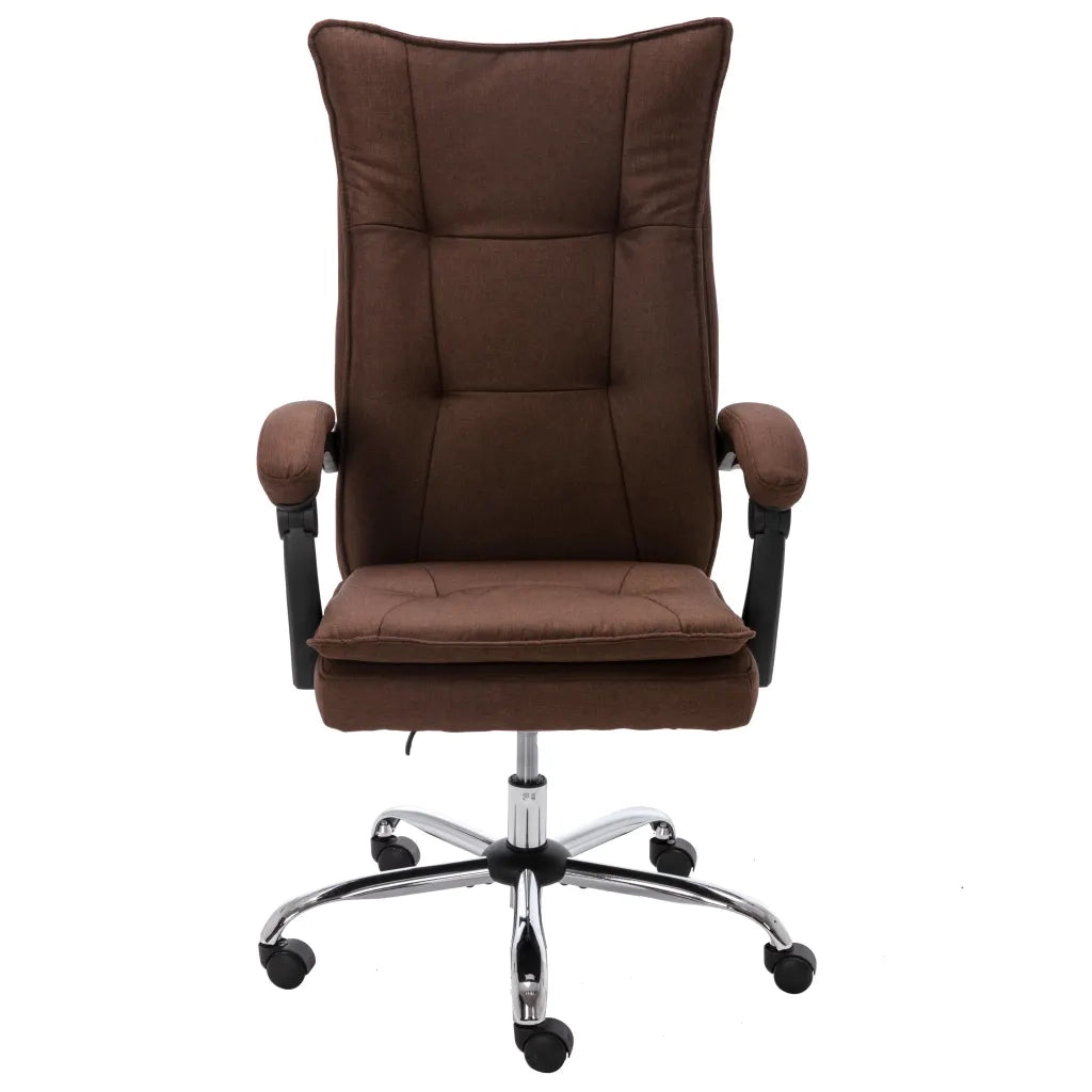 Sedia da Ufficio Marrone in Tessuto cod mxl 34061