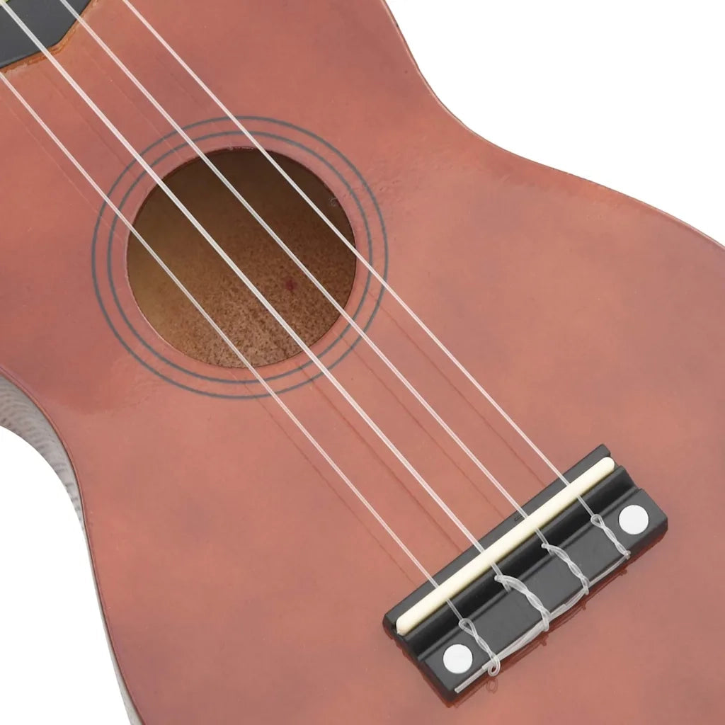 Set Ukulele Soprano con Borsa per Bambini Legno Naturale 23" 70150