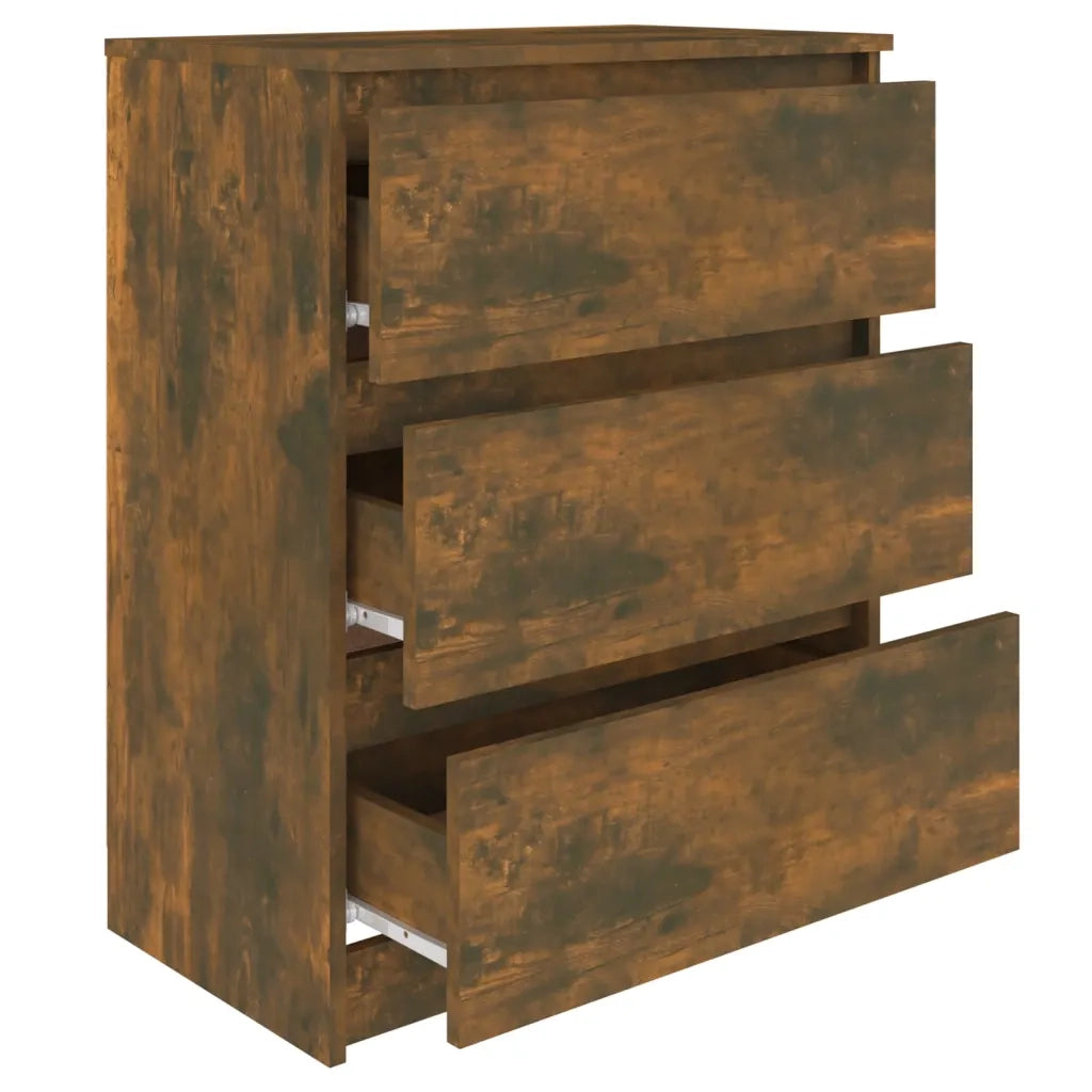 Credenza Rovere Fumo 60x35x76 cm in Legno Multistrato 815510