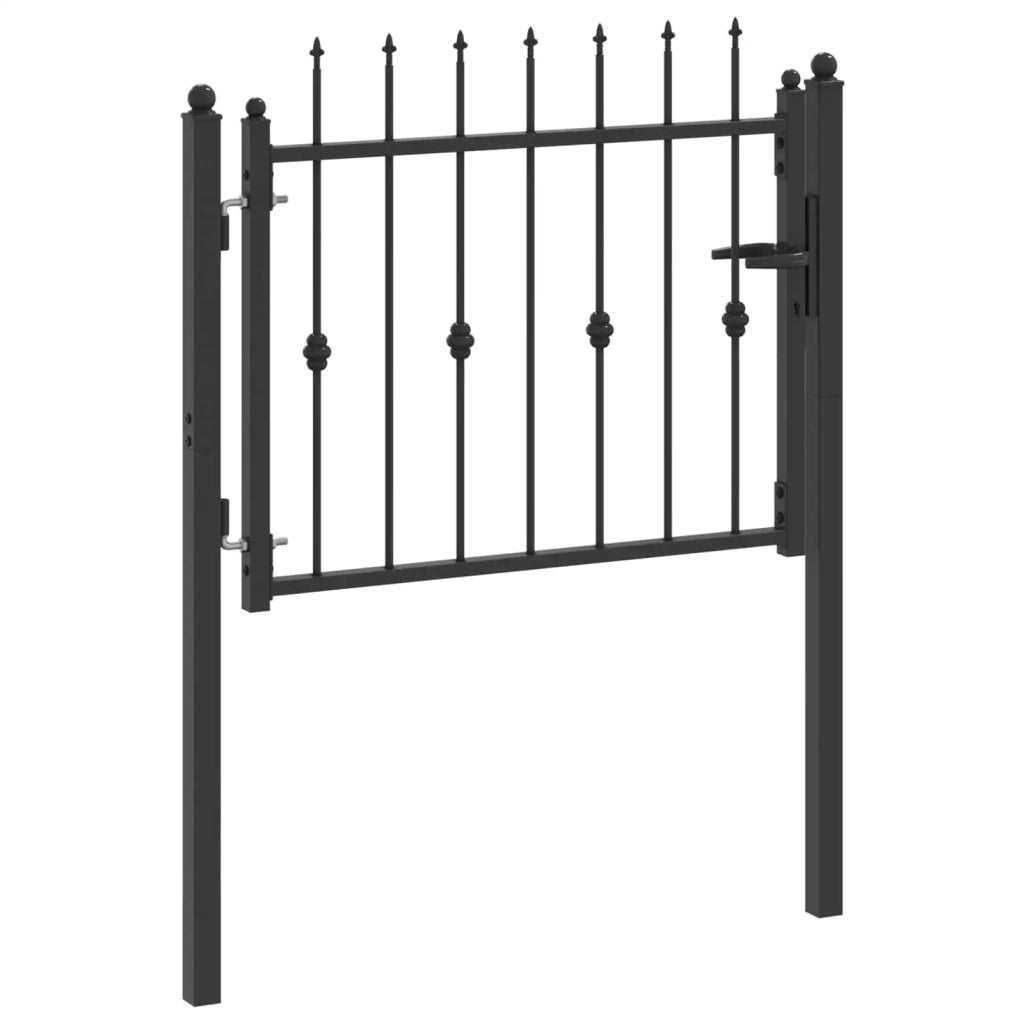 Cancello per recinzione HORST 100 x 75 cm Metallo Nero 42034043