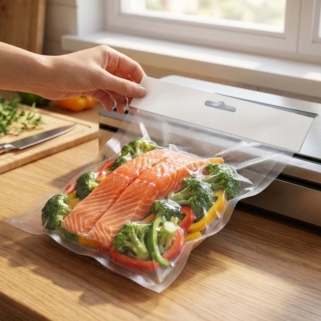 Busta Sottovuoto Riutilizzabile Ermetica 25x35 cm per Alimenti Trasparente Avizar
