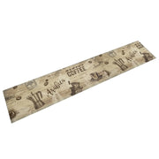 Tappeto da Cucina Lavabile Marrone CaffÃ¨ 60x300 cm in Velluto