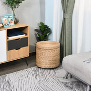 POUF Contenitore Ø43x43 cm Rattan Khaki