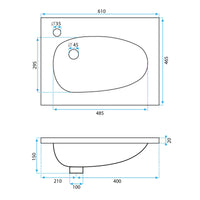 Lavabo Da Incasso Rea Selena 60