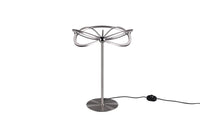 Lampada tavolo da Interno a LED in Metallo Nickel Opaco
