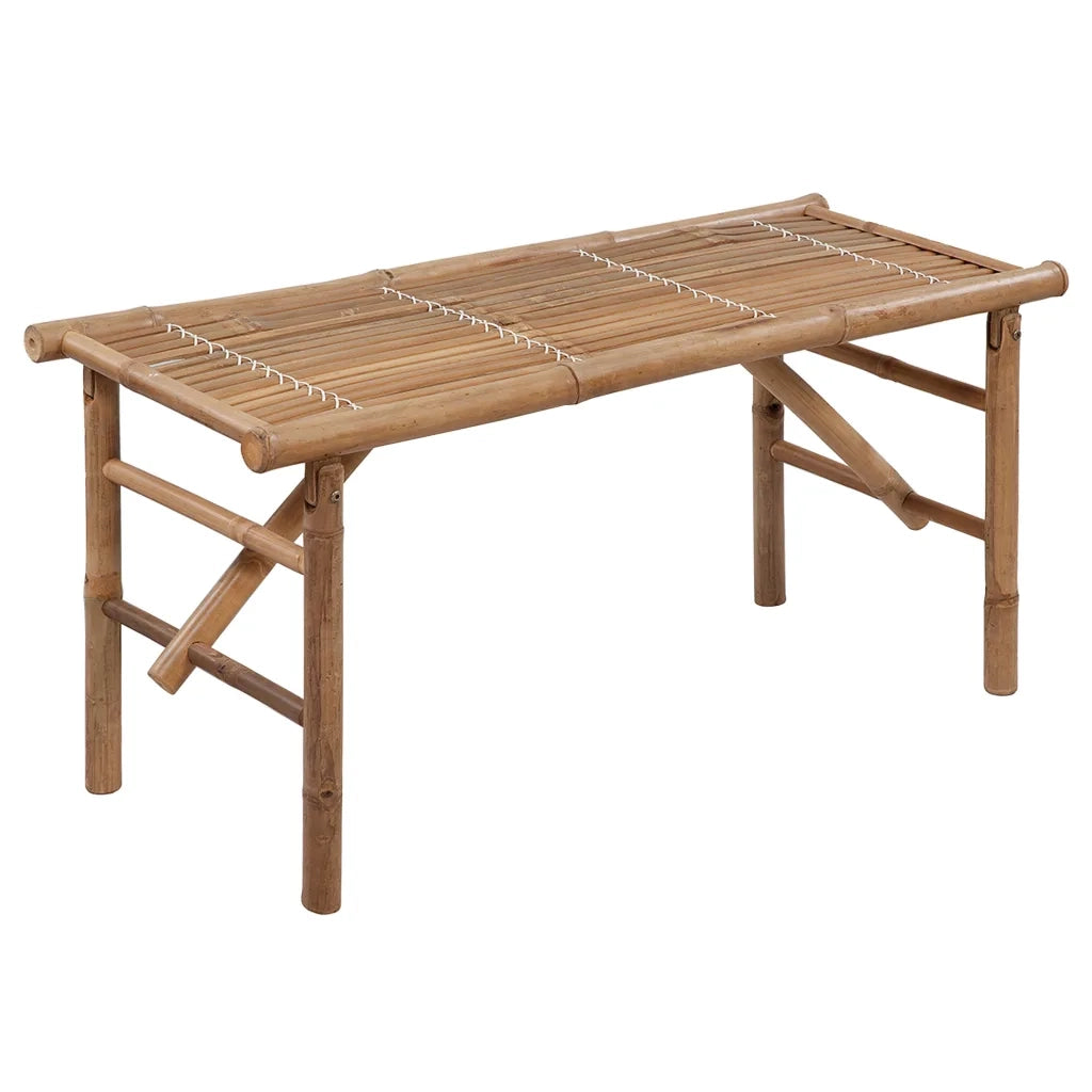 Panca da Giardino Pieghevole con Cuscino 118 cm in BambÃ¹ cod mxl 67009