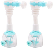 Estensione di rubinetto regolabile 12,5 cm - 2 pezzi - PVC - scarico acqua - uscita rotonda 15-23 mm - resistente e anticorrosivo - tubo di scarico