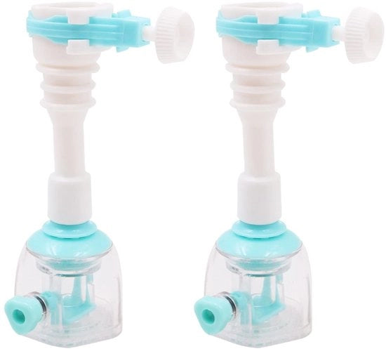 Estensione di rubinetto regolabile 12,5 cm - 2 pezzi - PVC - scarico acqua - uscita rotonda 15-23 mm - resistente e anticorrosivo - tubo di scarico