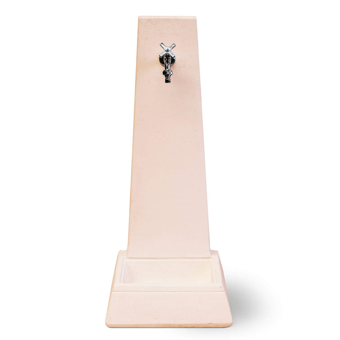 Fontana da Giardino Senza Rubinetto in Cemento Granulato di Marmo Oslo Rosa antico