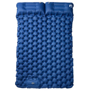 Materasso Campeggio Autogonfiabile Cuscini 2 Persone Blu Marino CFW3997051
