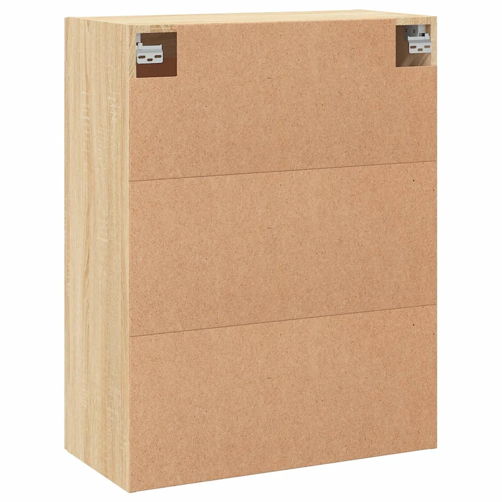 vidaXL Mobile a Parete Rovere Sonoma 69,5x34x90 cm Legno Multistrato