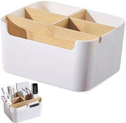 Organizzatore per ufficio in legno a 5 cassetti - Pennaiole rimovibili - Organizzazione per oggetti da scrivere - Design elegante - Ideale per casa e ufficio