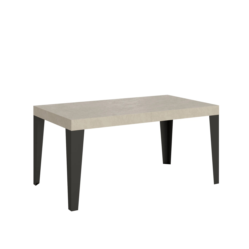 Tavolo allungabile 90x160/420 cm Flaris Premium Cashmere gambe antracite