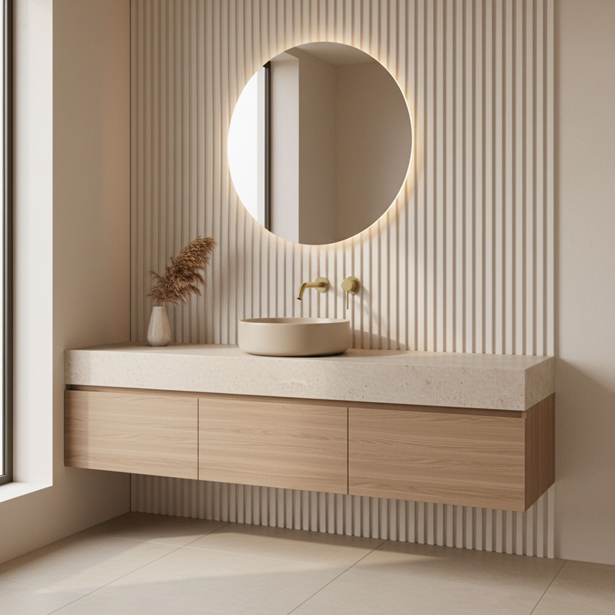 Rubinetto Da Parete Rea Clif Brush Gold