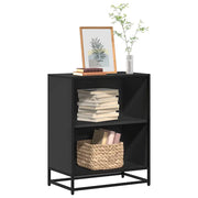 Libreria Nera 60x35x76 cm in Legno Multistrato 849099