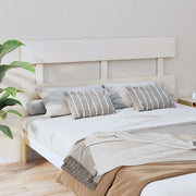 Testiera per Letto-Testata-Testiera Decorativa Bianca 164x3x81 cm in Legno Massello di Pino
