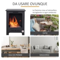 Caminetto a Bioetanolo Più Efficiente ed Ambientale Capacità Massima Combustile 0.9 Litri per una Fiamma fino a 3 Ore
