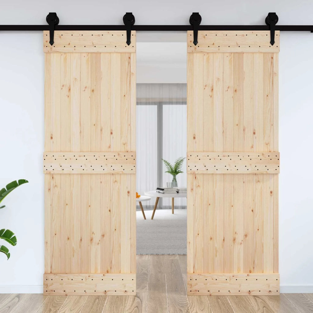 Porta NARVIK Naturale 80 x 210 cm Legno di pino solido 42047083