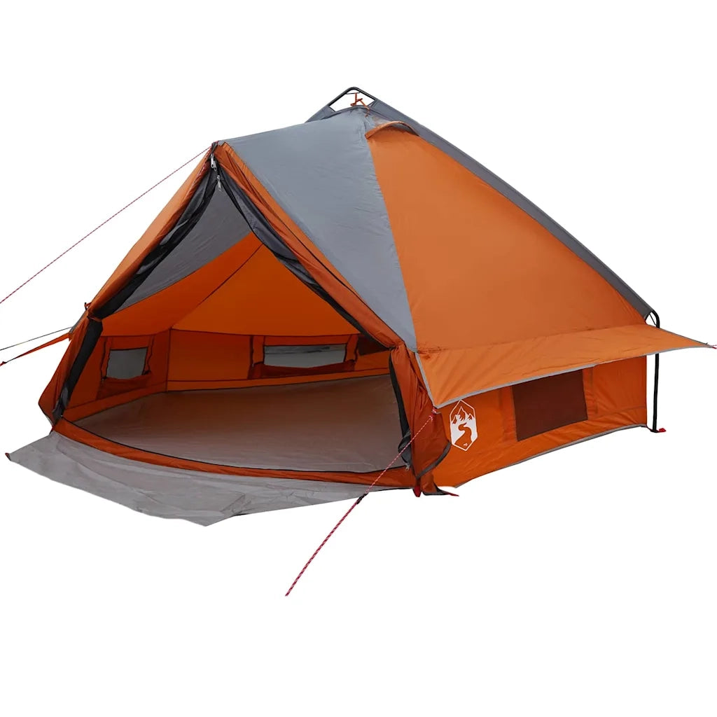 Tenda Teepee per 6 Persone 6 persona Grigio e arancione 42004073