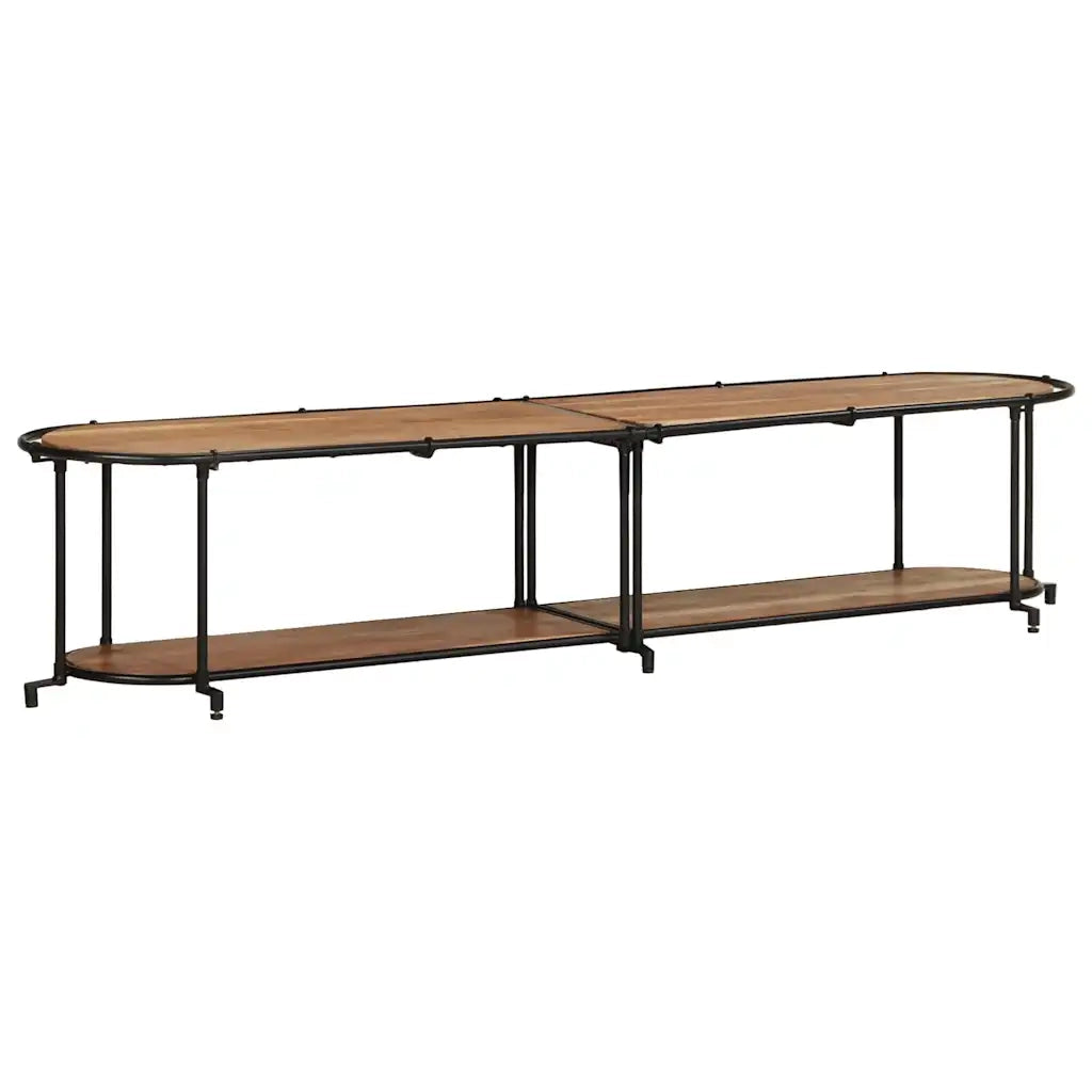 Mobile Porta TV 200x42x40 cm in Legno Massello di Acacia