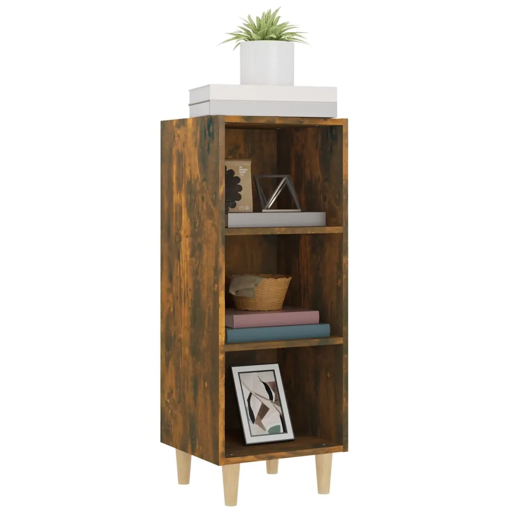 Credenza Rovere Fumo 34,5x32,5x90 cm in Legno Multistrato cod mxl 25854