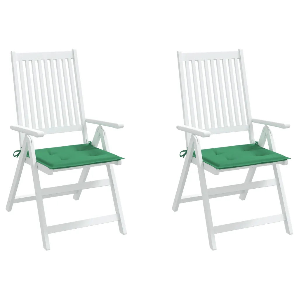 Cuscini per Sedie da Giardino 2 pz Verdi 50x50x3 cm