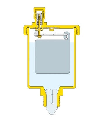 Valvola automatica di sfogo aria per impianti solari 3/8