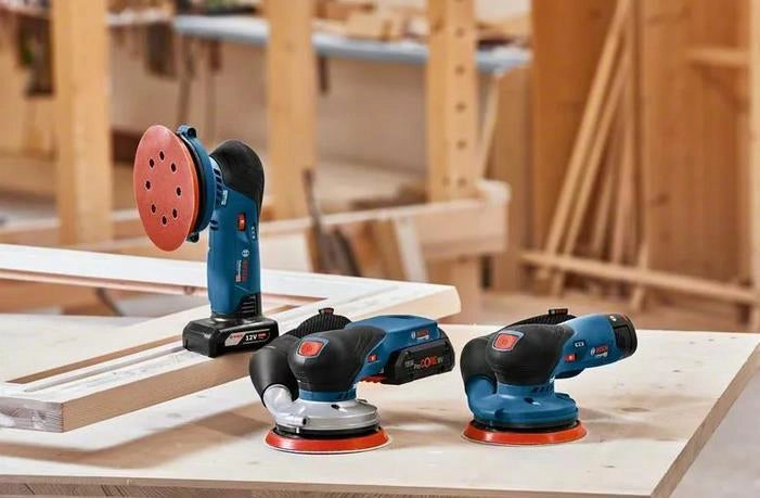 Bosch GEX 18V-125 Professional Levigatrice orbitale casuale 10000 Giri/min 20000 OPM Nero, Blu, Grigio, Rosso