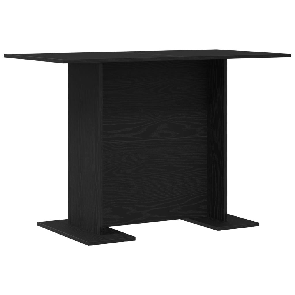 Tavolo da pranzo  Nero Rovere 110x60x75 cm Legno ingegnerizzato