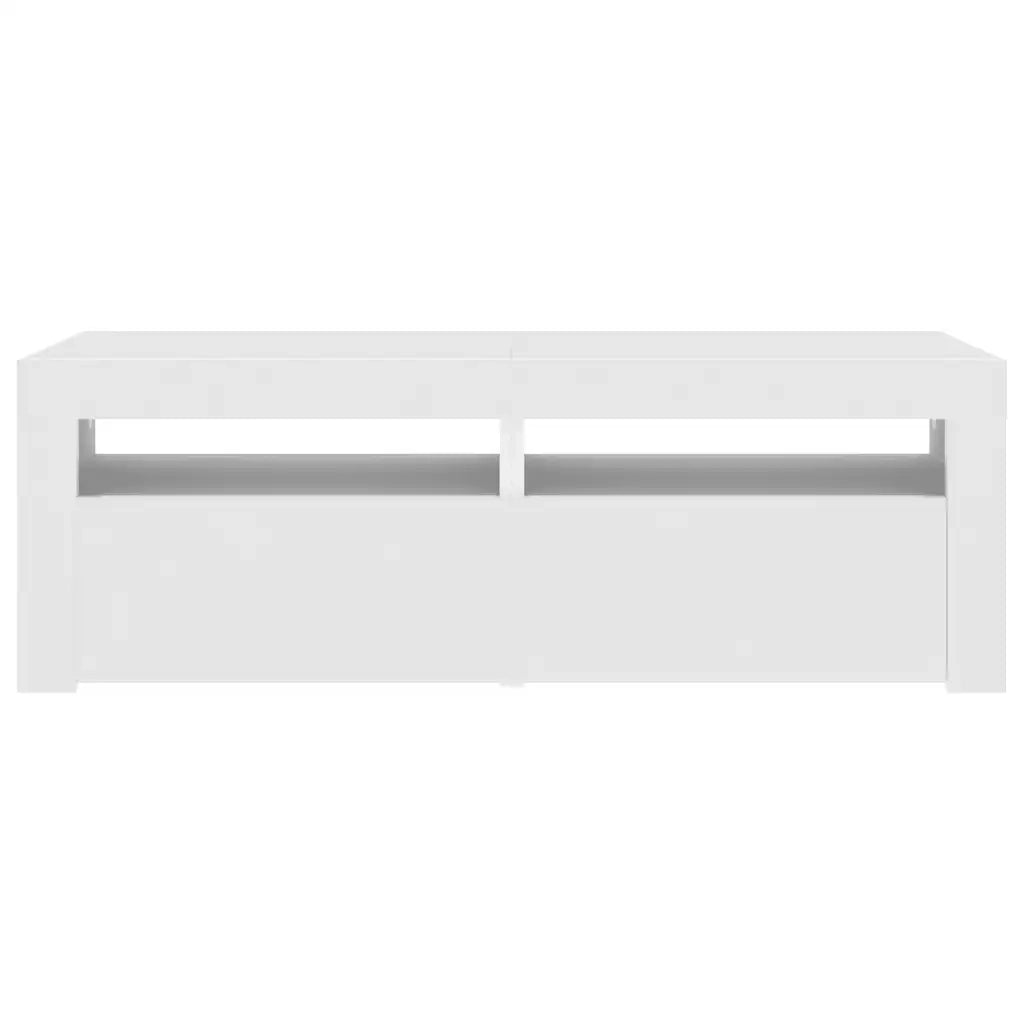 Mobile Porta TV con Luci LED Bianco 120x35x40 cm 804355