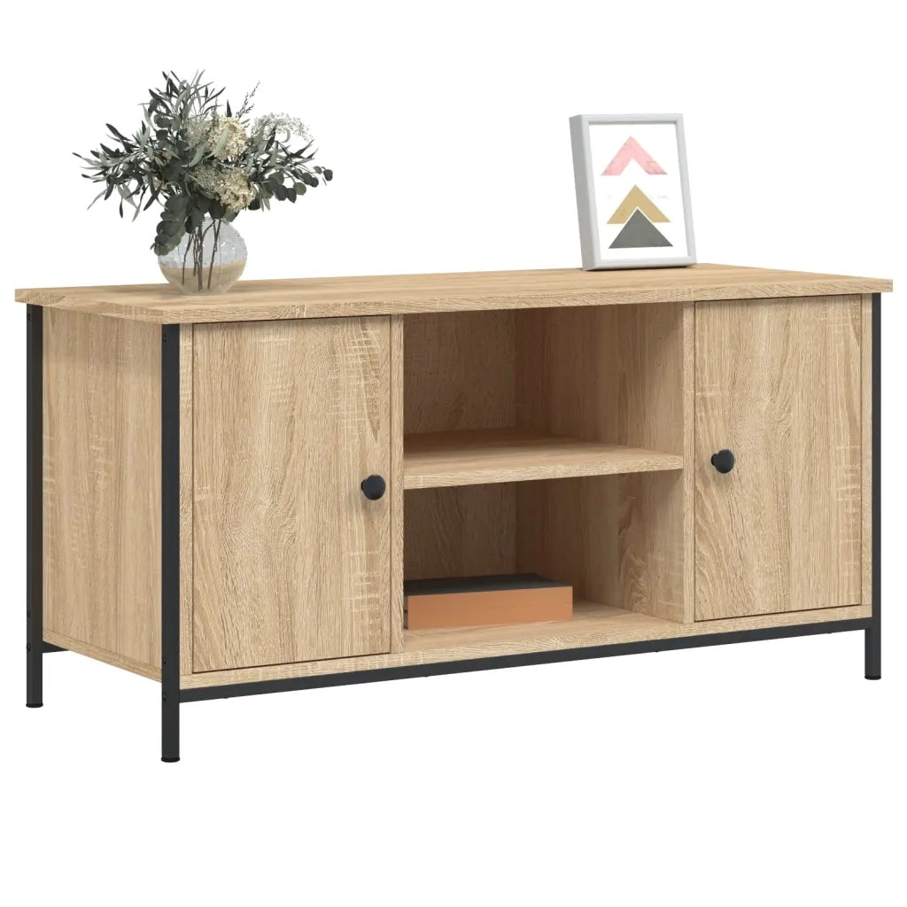 Mobile Porta TV Rovere Sonoma 100x40x50 cm in Legno Multistrato 832764