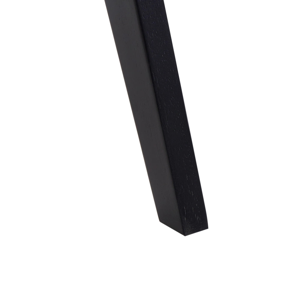 Sedia da pranzo di design in legno e vimini naturale nera schienale minimalista soggiorno sala da pranzo