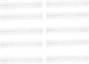 Binditore a spirale 30 gusci - 16mm diametro interno - capacità 130 vel - materiale plastico duraturo - facile da aprire - 10 pezzi