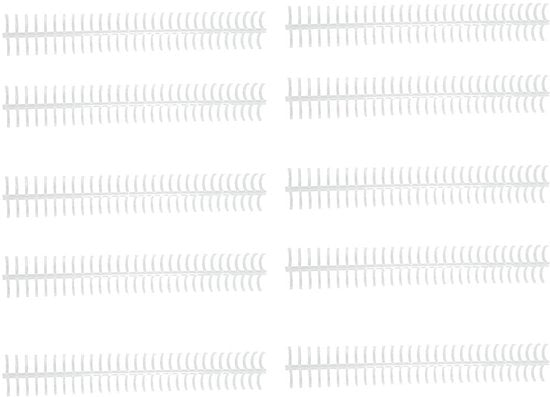 Binditore a spirale 30 gusci - 16mm diametro interno - capacità 130 vel - materiale plastico duraturo - facile da aprire - 10 pezzi