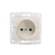 Presa elettrica singola LOGI crema Kanlux 25144