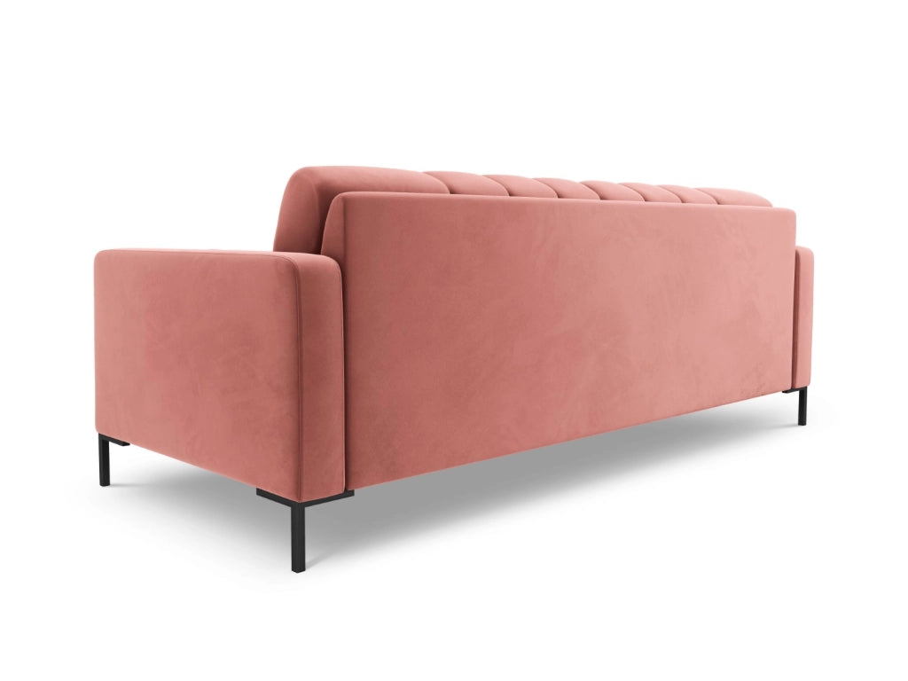 Cosmopolitan Design - Divano "Bali" 3 posti in velluto rosa 