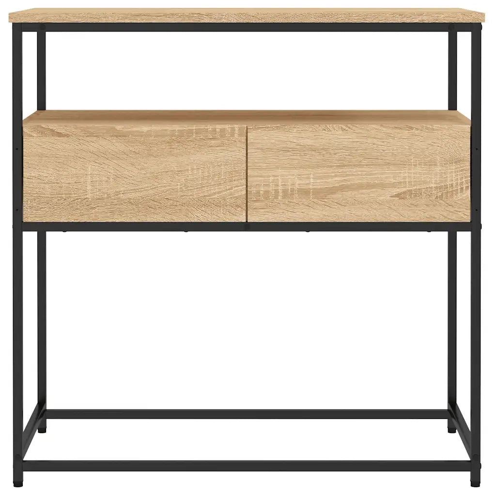 Tavolo Consolle | Tavolo d'Ingresso Rovere Sonoma 75x40x75 cm Legno Agglomerato