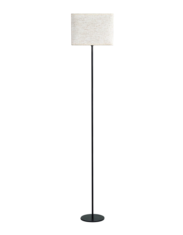 ZMH Lampada da terra LED retrò paralume tessuto dimmerabile interruttore cavo per soggiorno