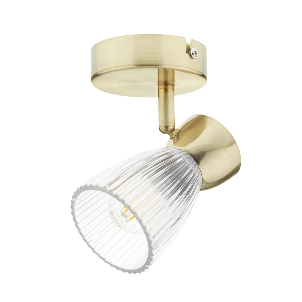 Plafoniera Milagro Best oro satinato vetro 1xE14 40W