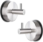 Sostegni per Asciugamani Extra Resistenti - Supporti per Asciugamani Senza Forare - Hanger per Bagno - Materiale Inox Impermeabile - 2 Pezzi - Resistente alle Marcature