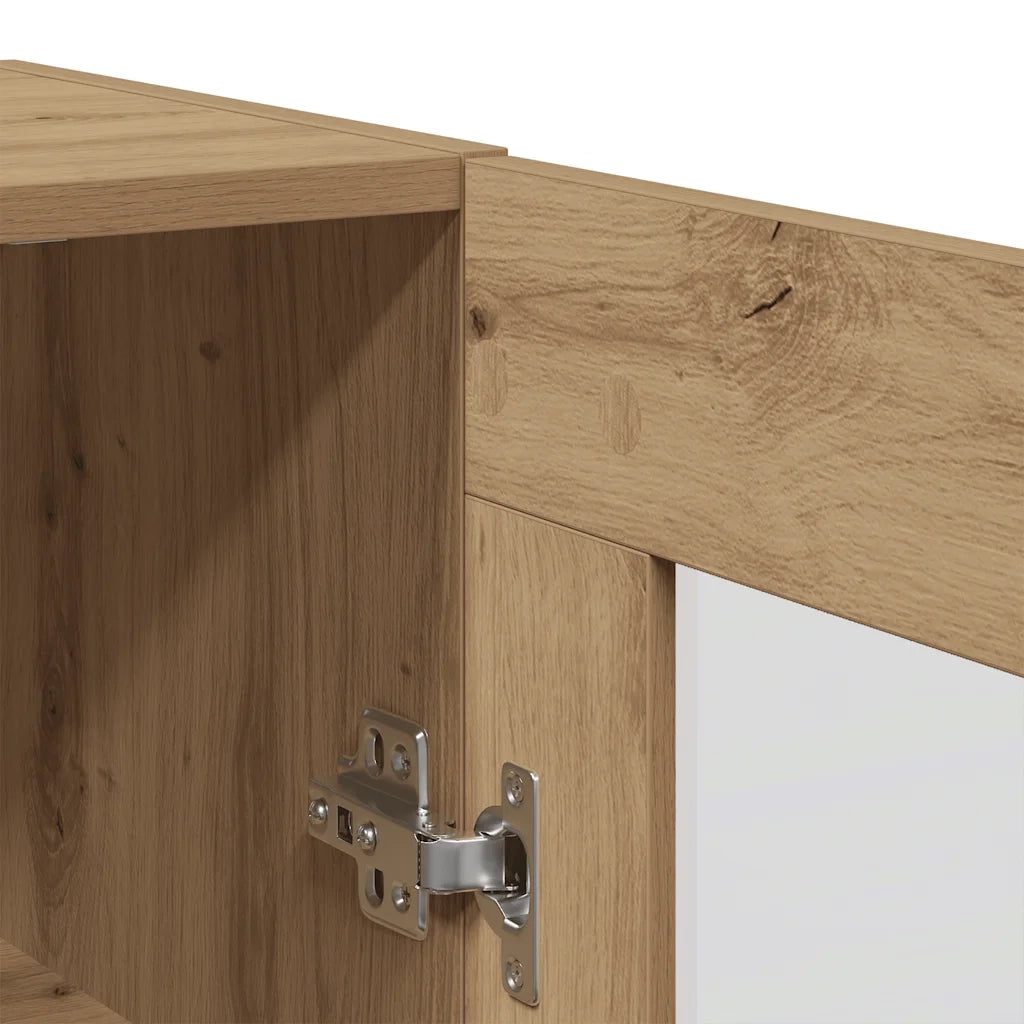 Credenza Rovere Artigianale 69,5x34x90 cm in Legno Multistrato
