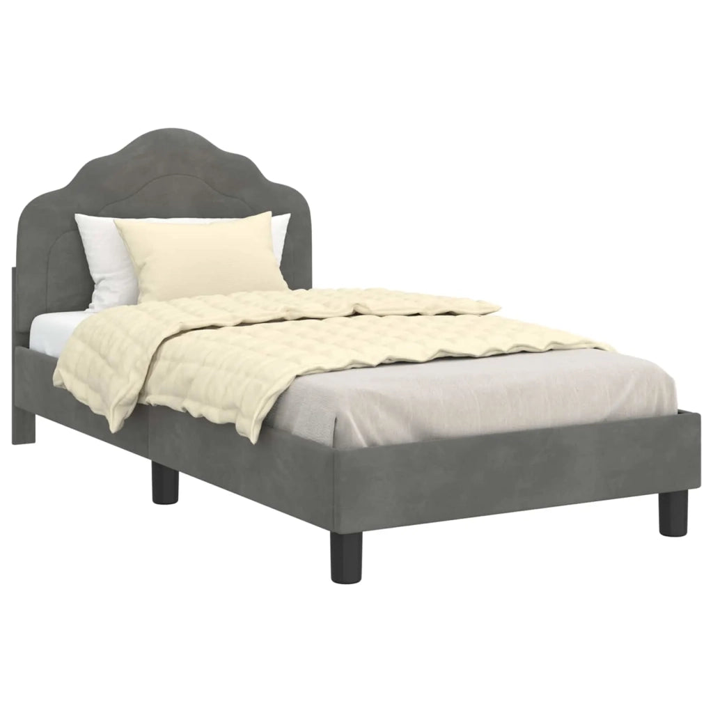 Struttura letto bambini con testata Grigio scuro 80 x 160 cm 42010937