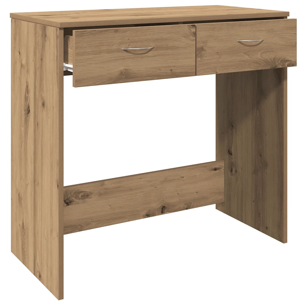 Scrivania | Tavolo da Ufficio Rovere Artigianale 80x40x75 cm in Legno Multistrato