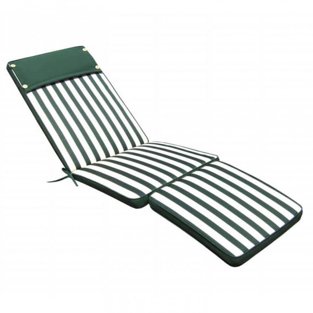 Cuscino Real Steamer 175x49x4 cm in Poliestere Verde