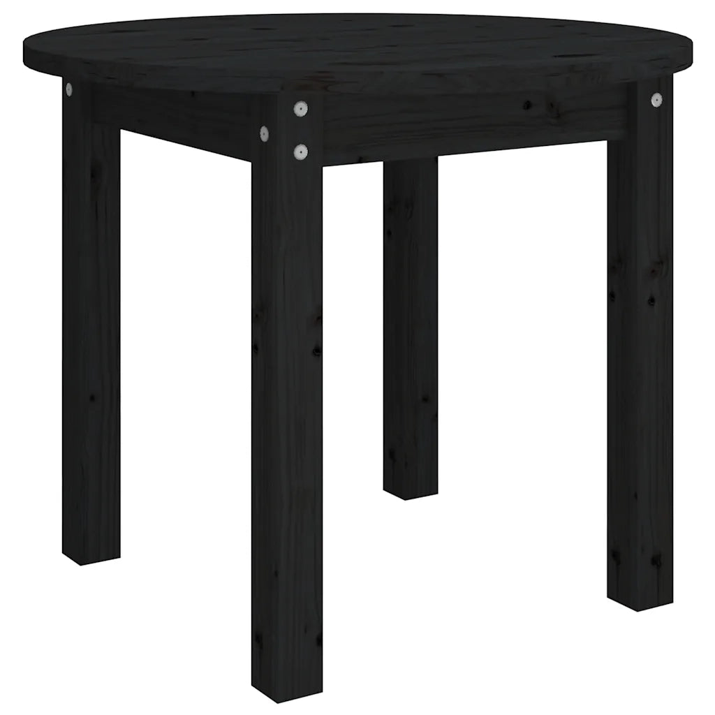 Tavolino da Salotto-Tavolino da soggiorno-Tavolo Nero ? 55x45 cm in Legno Massello di Pino