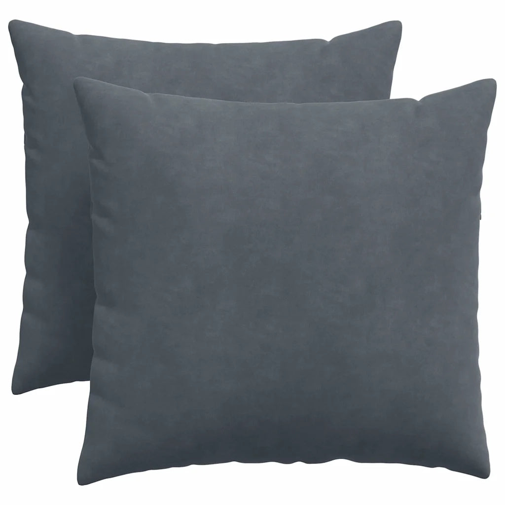 Cuscini da Divano 2 pcs Grigio scuro 50 x 50 cm