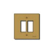 PLACCA 2 FORO SCAT TONDO BRONZO 8506.BR CONCORRENZ