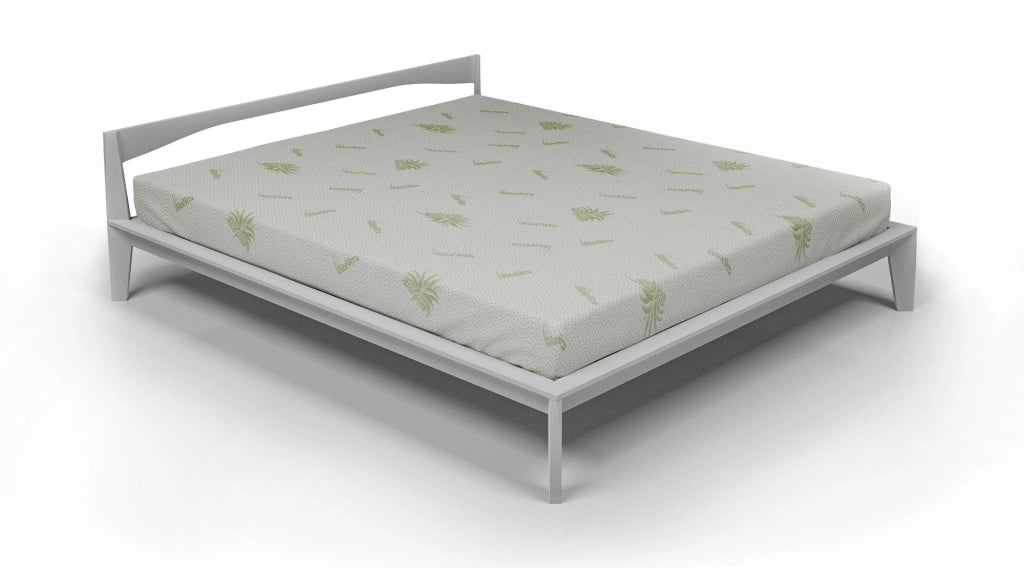 Coprimaterasso Singolo in Poliestere Aloe Vera Bianco