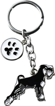 Sleutelhanger per Tas con Tag di Identificazione per Cane Zwarte Schnauzer